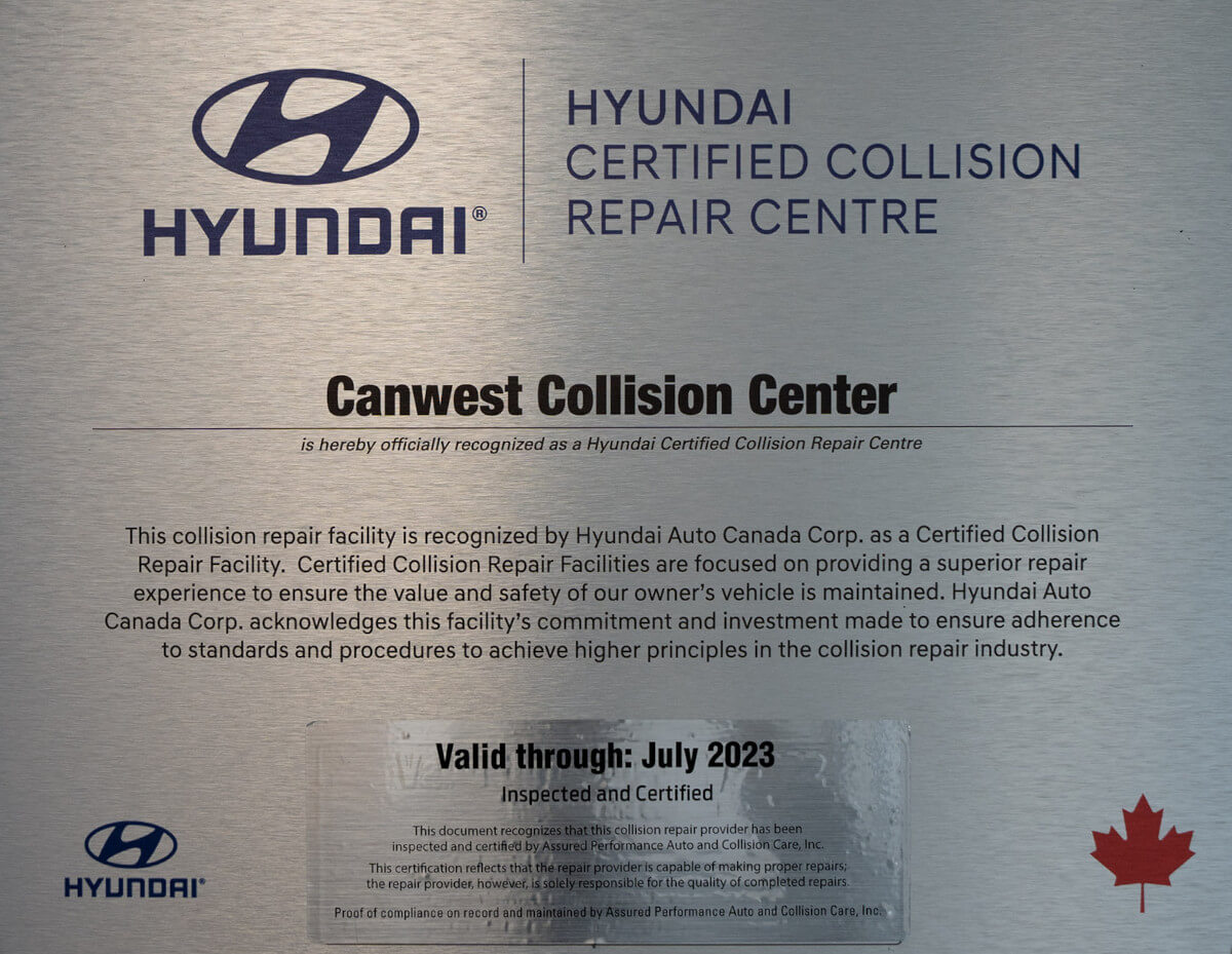 Hyundai Certified Collision Repair Center